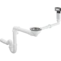 hansgrohe 43921800 D14-10 Vaciador con rebosadero color acero